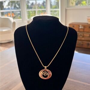 Dior Christian Dior O Dior Gold Pendant Necklace